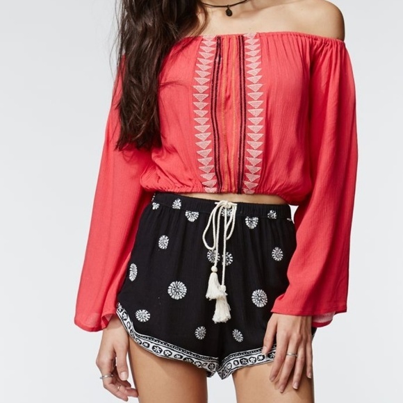 Kendall & Kylie Tops - Kendall & Kylie Off Shoulder Bell Sleeve Top